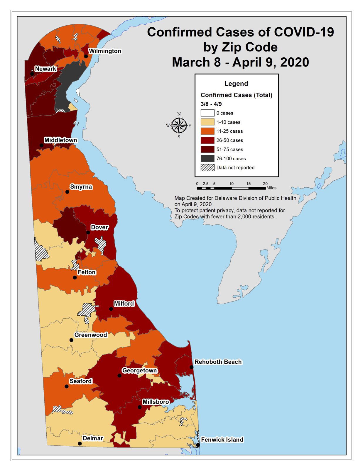 Coronavirus map